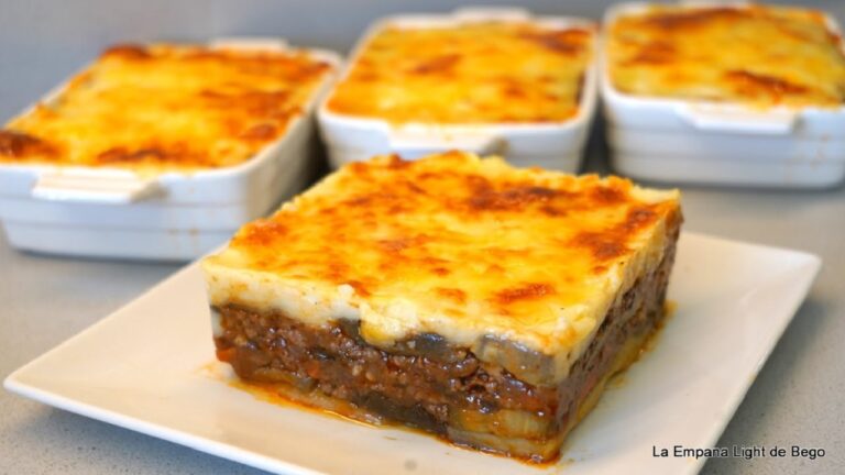 Receta de musaka de berenjena y carne