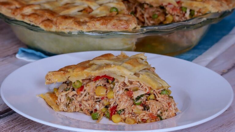 Pastel de pechuga de pollo al horno
