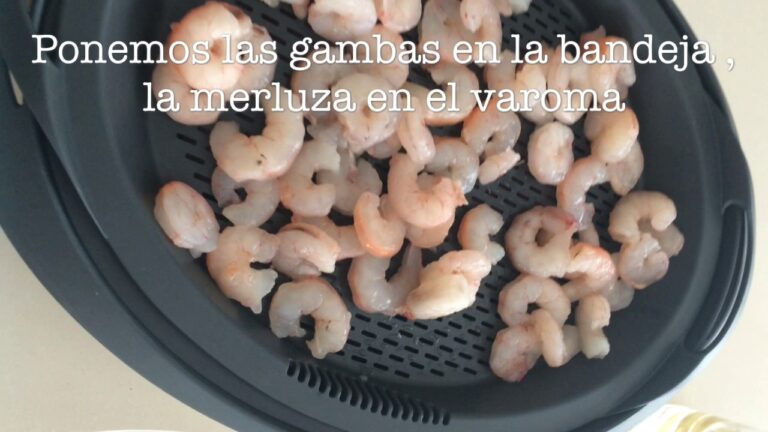 Merluza con almejas y gambas thermomix