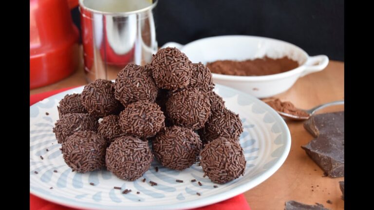 Trufas de chocolate con leche condensada
