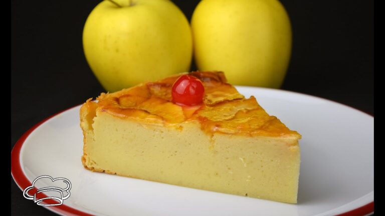 Tarta de manzana con leche condensada