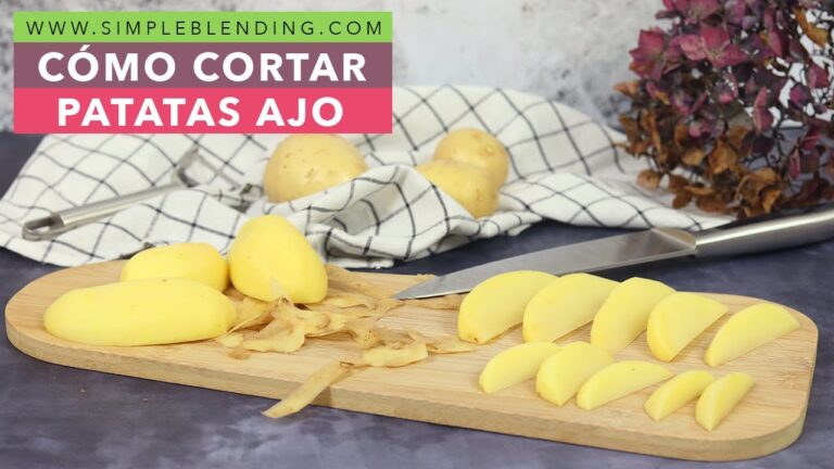 Como cortar las patatas en gajos