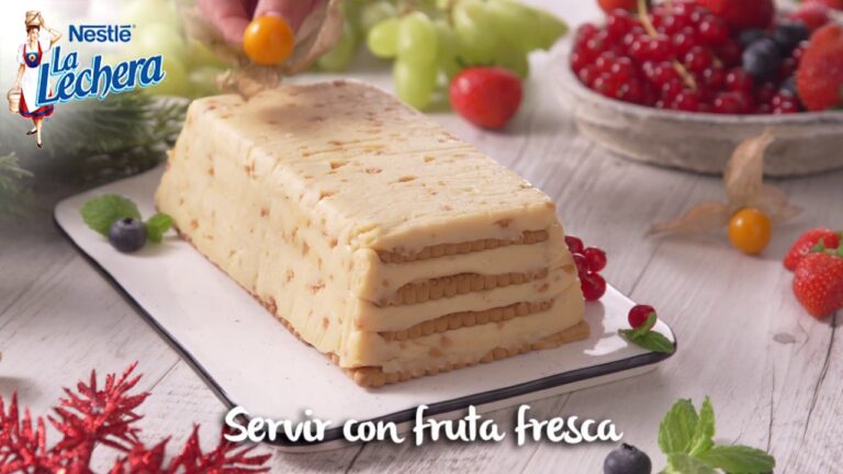 Tarta de turrón con leche condensada