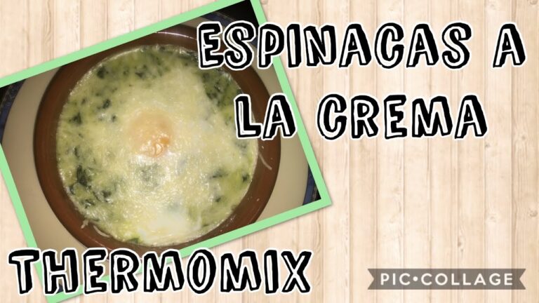 Receta espinacas a la crema thermomix