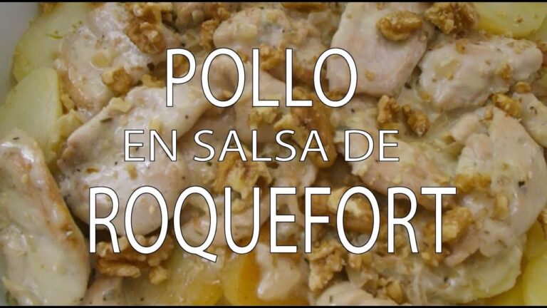 Pechuga de pollo con salsa roquefort