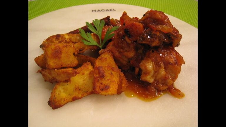 Pollo a la cerveza con patatas