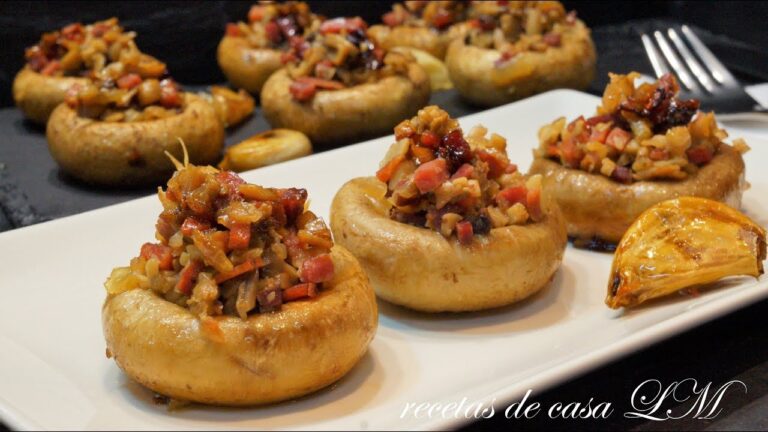 Cómo se hacen los champiñones rellenos