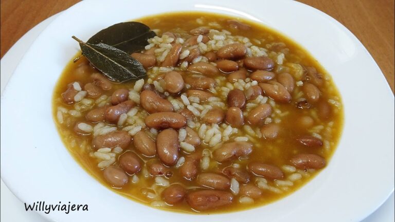 Judias pintas con arroz olla rapida