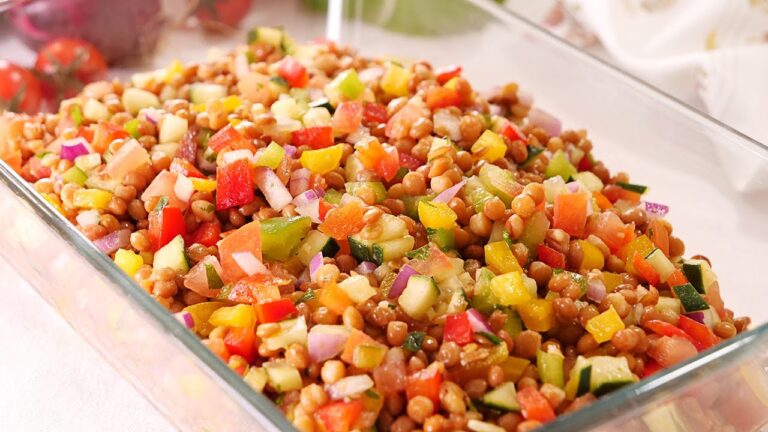Cómo se hace la ensalada de lentejas