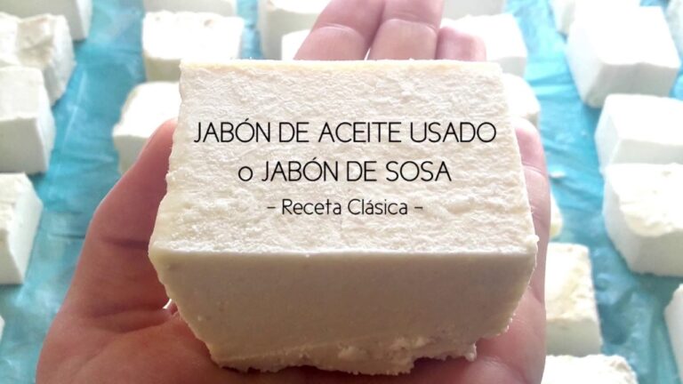 Como se hace jabón con aceite usado