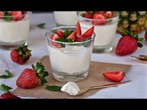 Mousse de piña y leche condensada