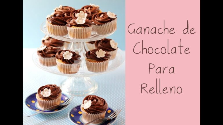 Ganache de chocolate para relleno de tarta