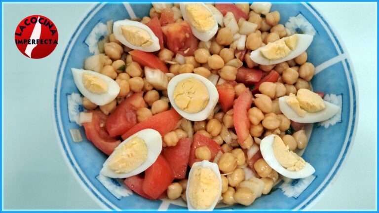 Ensalada de garbanzos con huevo duro