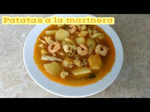 Patatas a la marinera con sepia