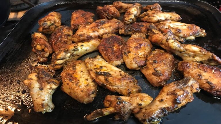 Alitas de pollo a la plancha