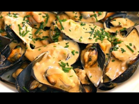 Mejillones a la crema receta francesa