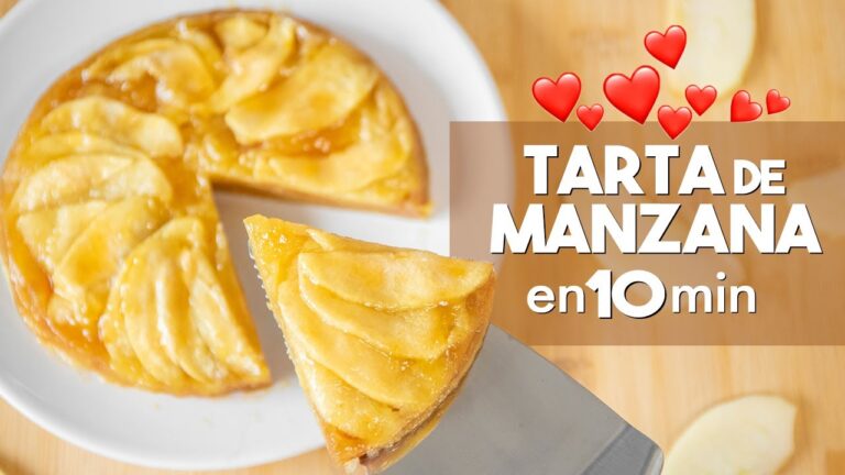 Tarta de manzana en microondas en 10 minutos