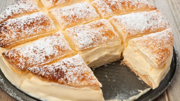 Tarta de hojaldre y queso philadelphia