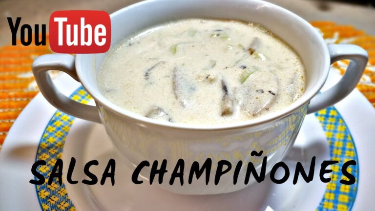Salsa de champi&ntilde;ones con nata para carne