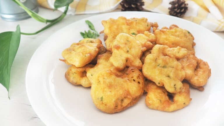 Tortitas de gambas con ajo y perejil