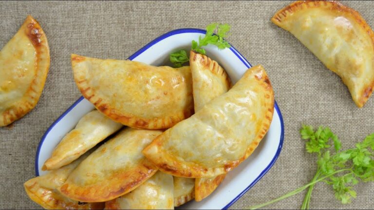 Empanadillas de gambas y palitos de cangrejo