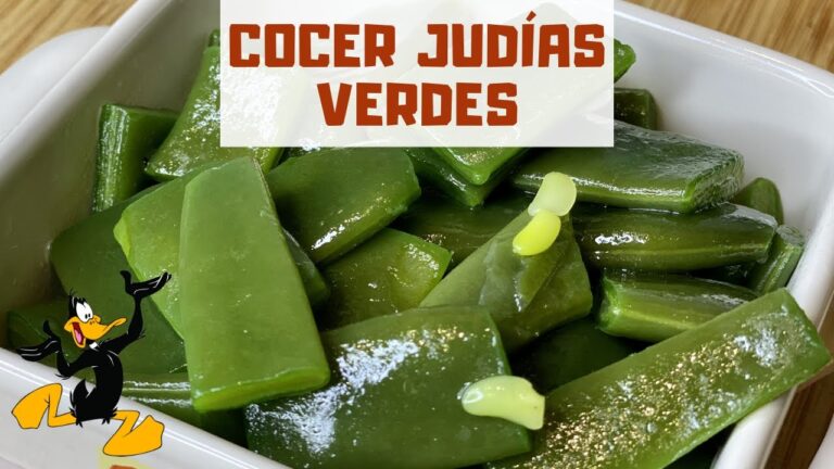 Tiempo cocción judías verdes olla normal