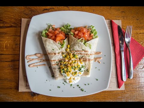Fajitas de carne picada y verduras