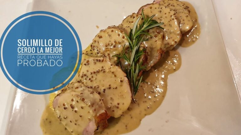 Solomillo de cerdo a la mostaza antigua