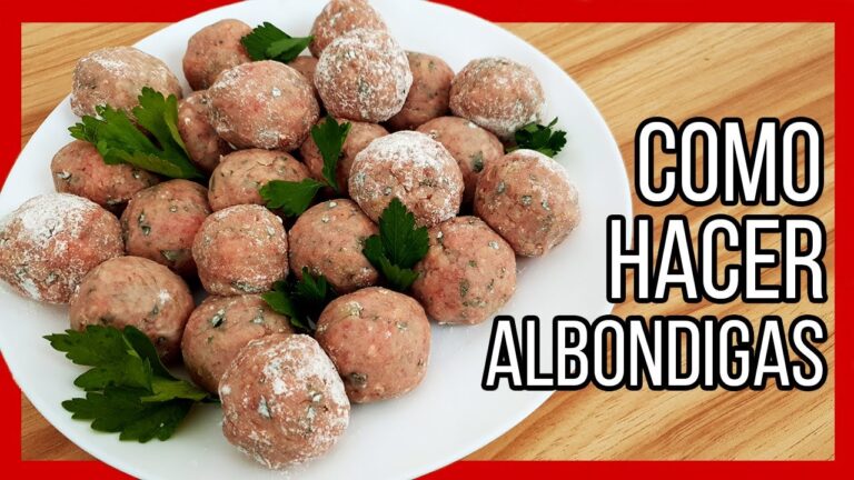 Cómo se hacen las albóndigas de carne