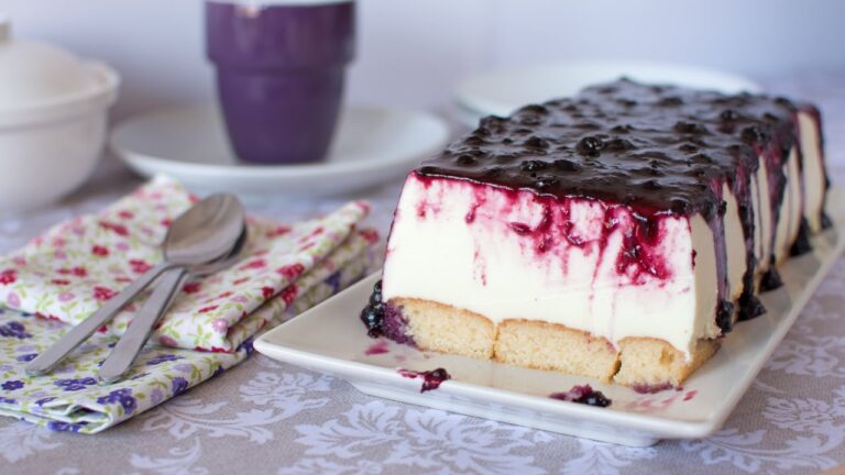Tarta de queso y gelatina de limon