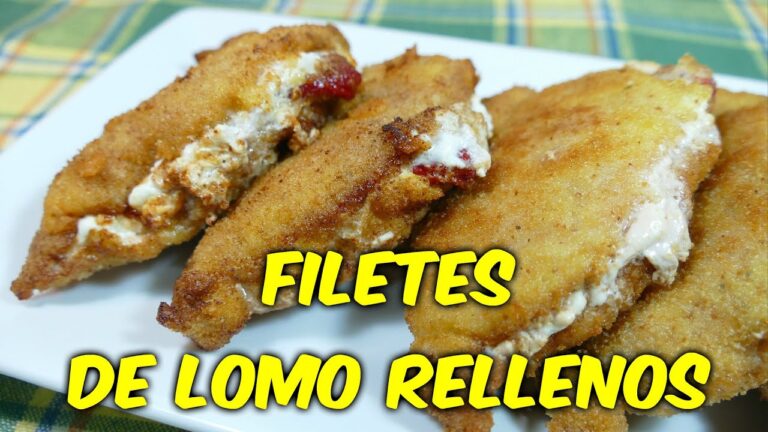 Filetes de lomo rellenos al horno