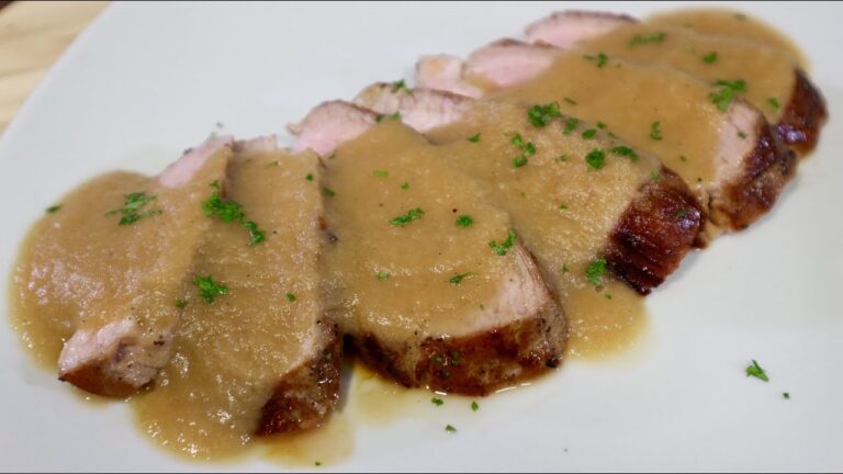 Solomillo de cerdo con manzanas golden