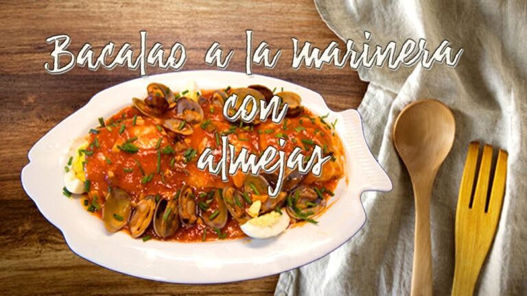 Bacalao a la marinera con almejas y gambas