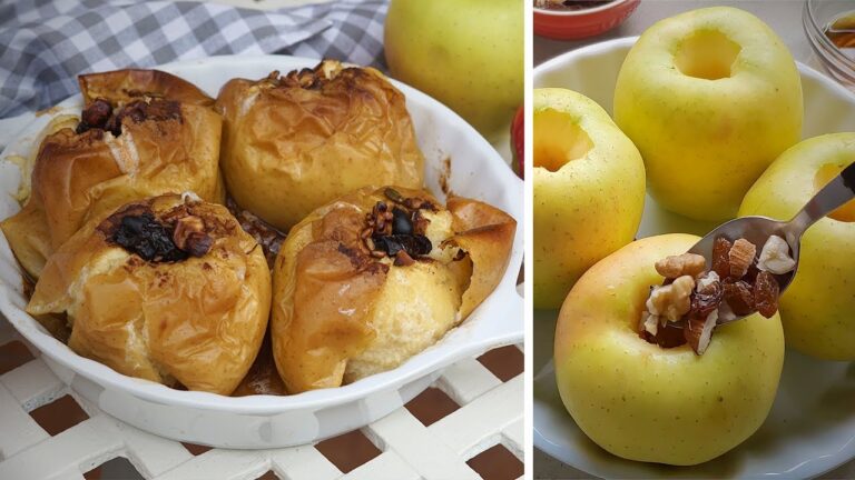 Como se hacen las manzanas asadas