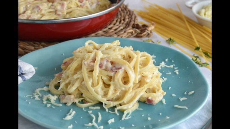 Receta de tallarines a la carbonara