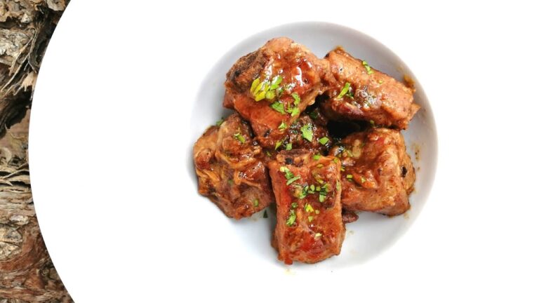 Costillas al ajillo en olla express