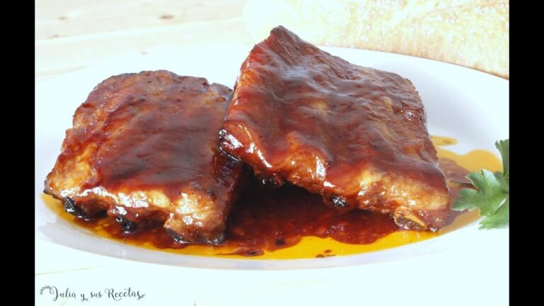 Costilla de cerdo al horno con miel