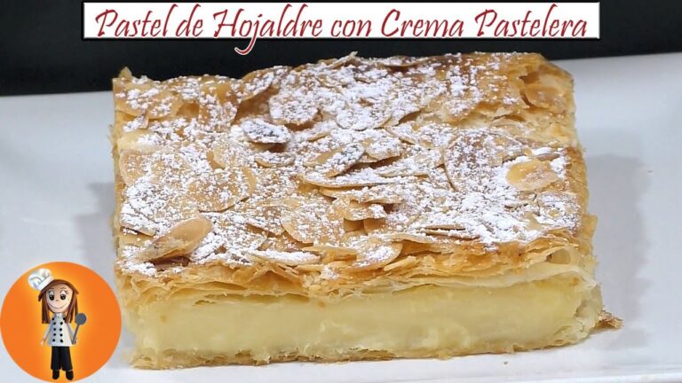 Pastel de hojaldre con crema pastelera