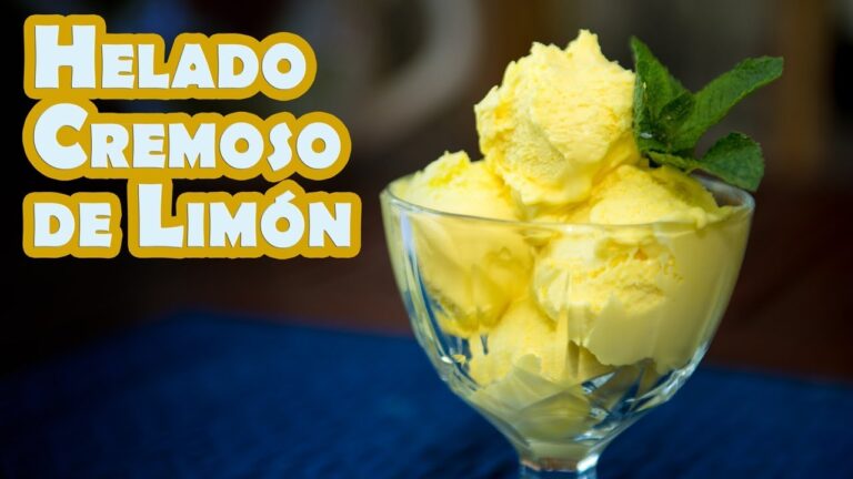 Helado de lim&oacute;n sin leche condensada