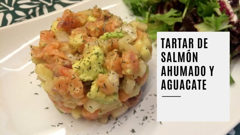 Tartar de salmón ahumado y aguacate
