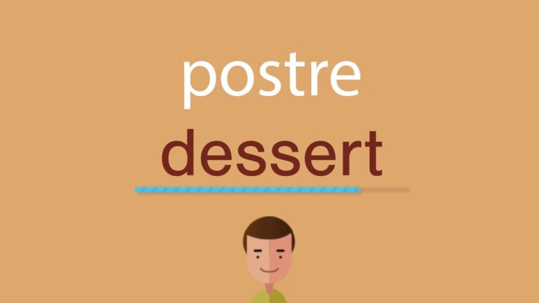 Como se dice postre en ingl&eacute;s