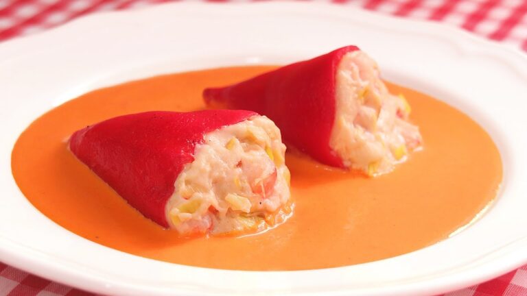 Pimientos del piquillo rellenos de langostinos