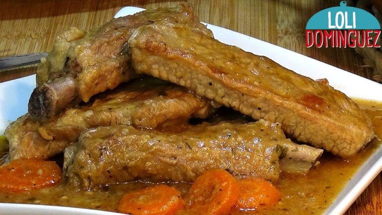 Receta de costilla de cerdo guisada
