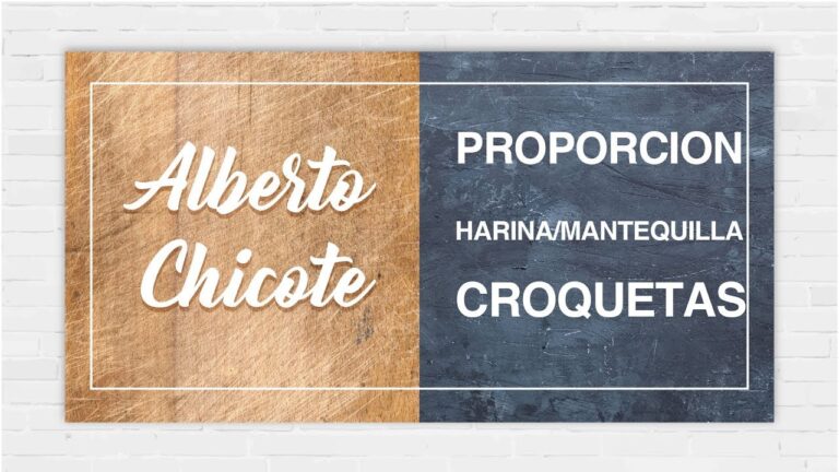 Proporción de harina para hacer croquetas