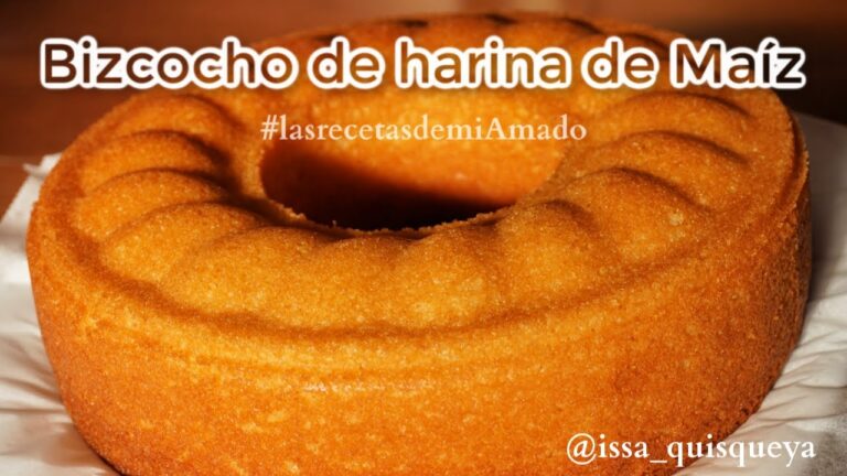 Bizcocho con harina de maíz y yogur