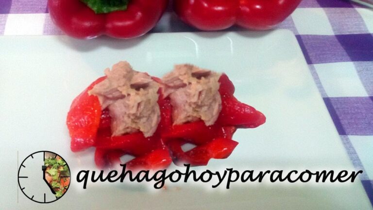 Ensalada de pimientos asados y atún