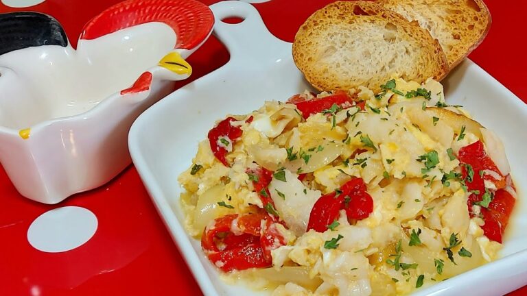 Migas de bacalao a la portuguesa