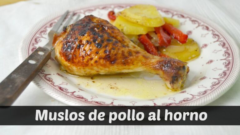 Muslos de pollo asados con patatas