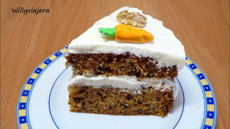 Tarta de zanahoria y nueces americana