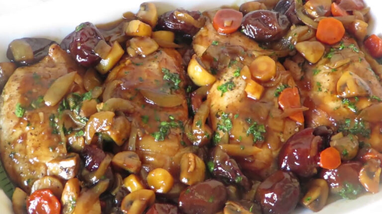 Solomillo de pavo en salsa de champiñones
